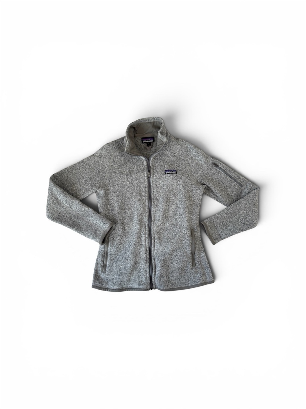 Patagonia Gray Heather Full-Zip Sherpa Fleece